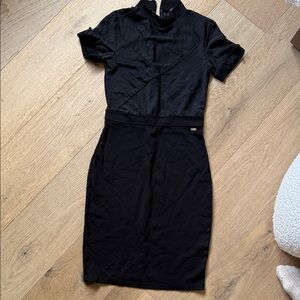 Armani Exchange Black Midi Dress